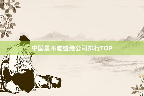 中国景不雅缱绻公司排行TOP