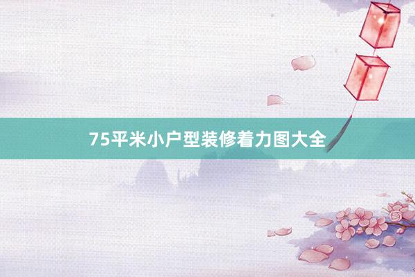 75平米小户型装修着力图大全